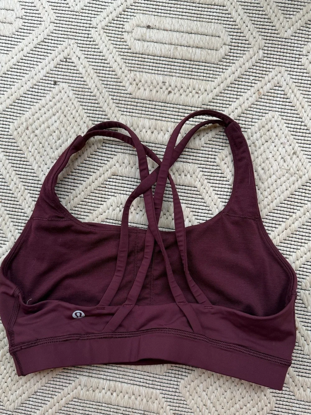 lululemon athletica Energy Bra Maroon Sports Bra size 6